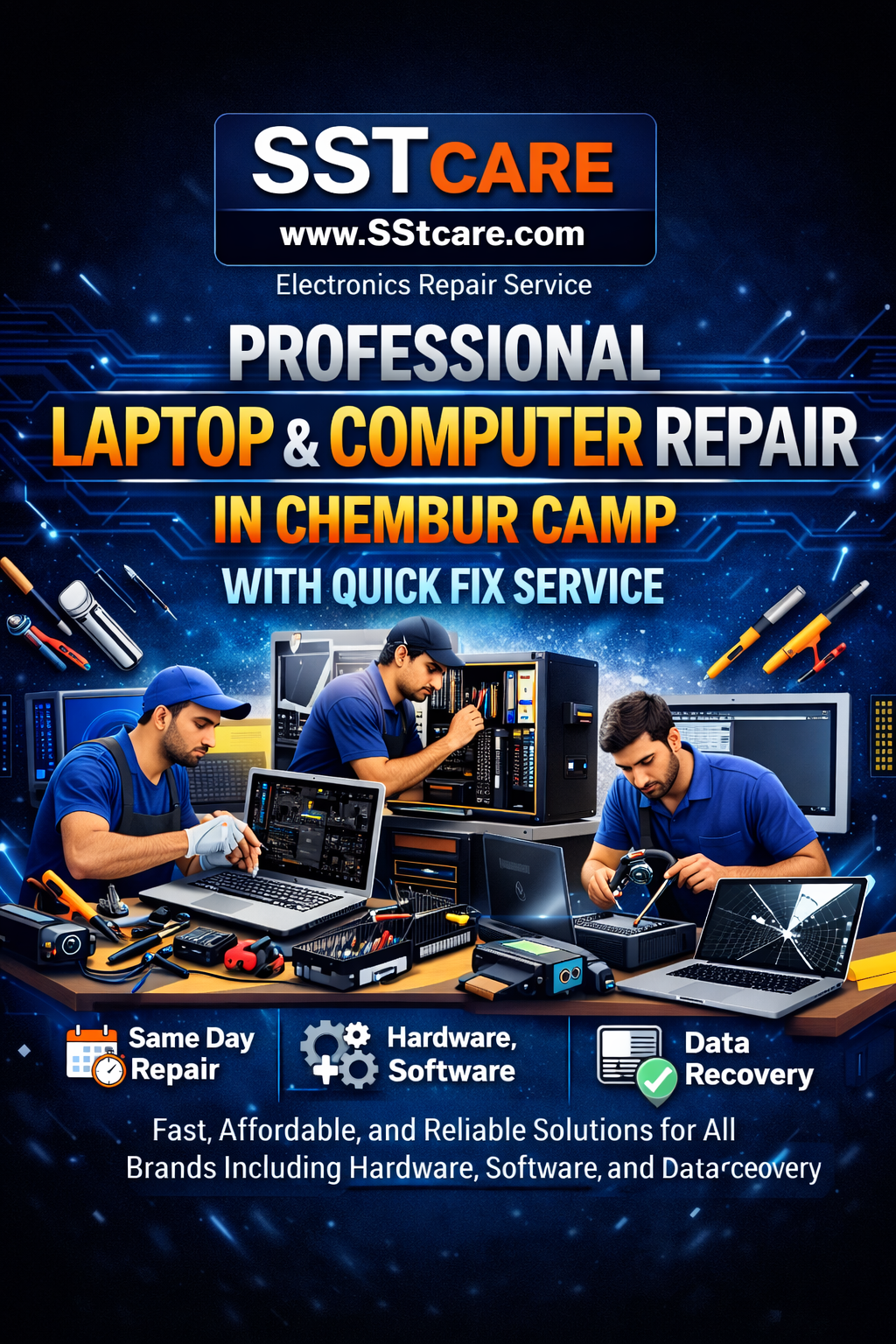 Professional Laptop & Computer Repair in Chembur Camp with Quick Fix Service Fast, Affordable, and Reliable Solutions for All Brands Including Hardware, Software, and Data Recovery