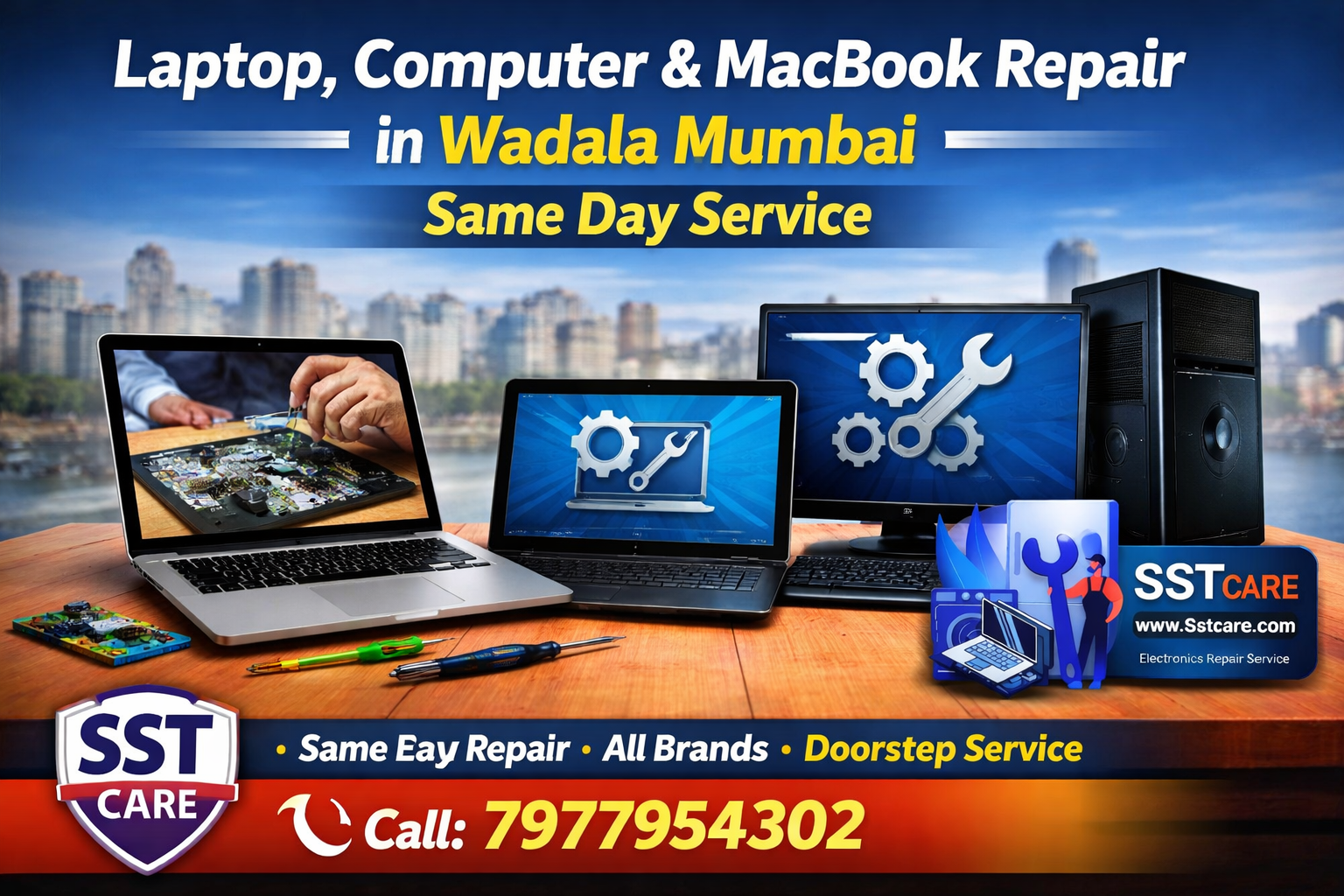 Laptop, Computer & MacBook Repair in Wadala Mumbai | Same Day Service