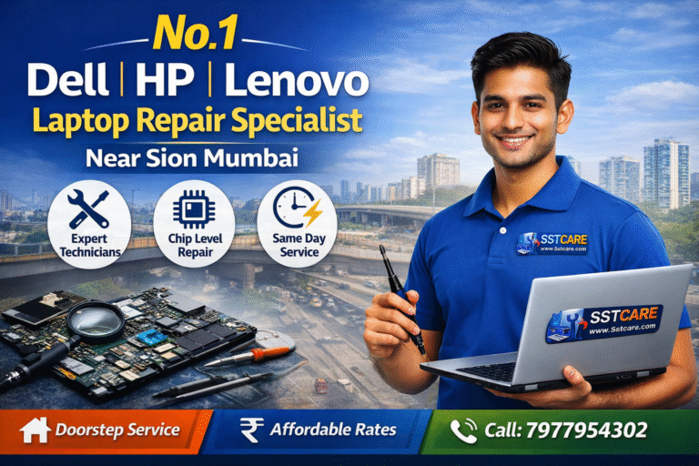 No.1 Dell HP Lenovo Laptop Repair Specialist Near Sion Mumbai