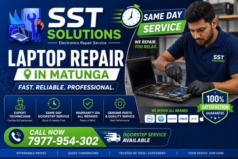 Laptop Screen, Keyboard & Motherboard Repair in Matunga | Fast & Reliable Service